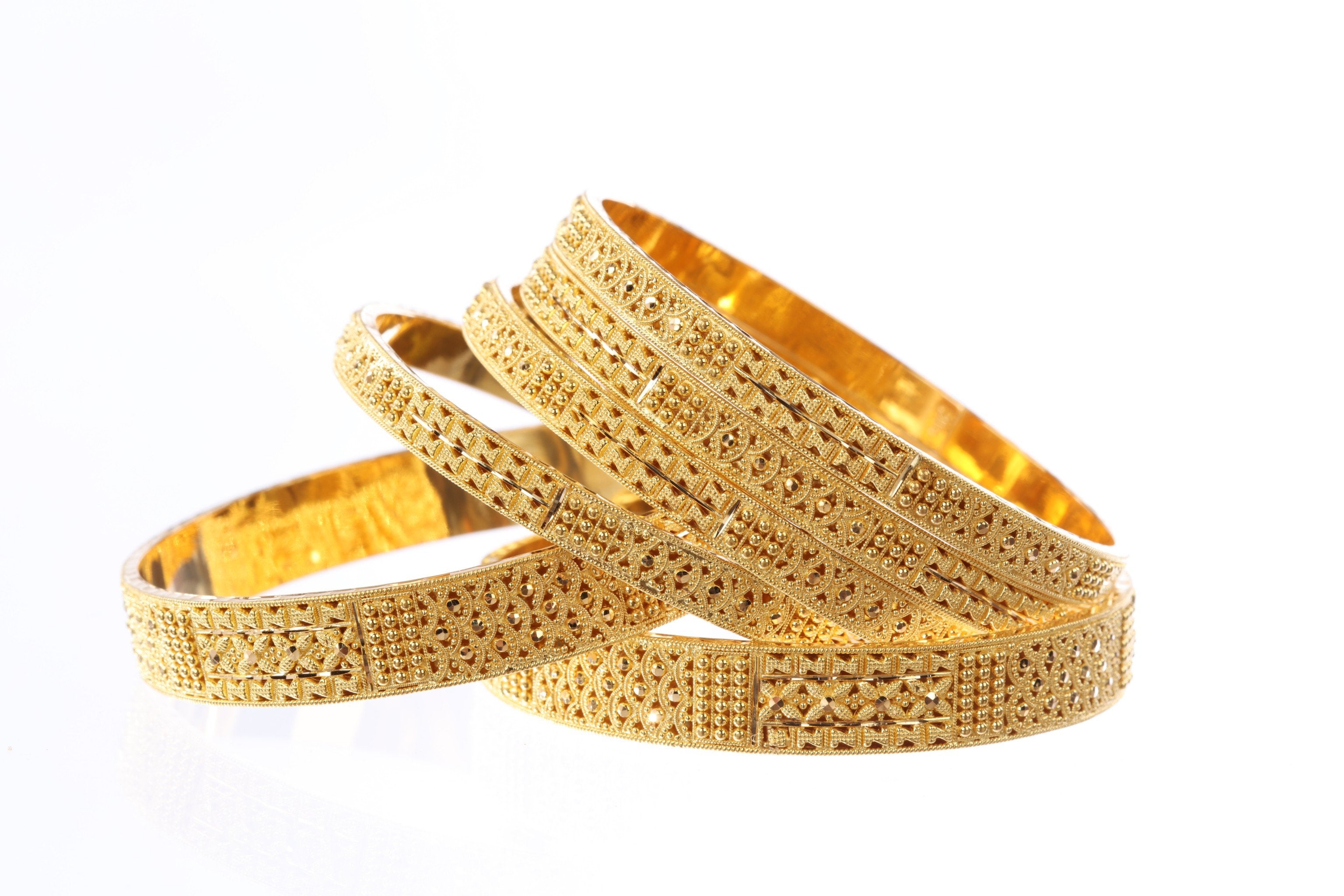 Buy quality Lady CZ Fancy Kada Bracelet 916 Gold in Rajkot
